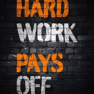 Work hard iPhone wallpaper