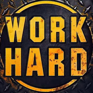 Work hard iPhone wallpaper