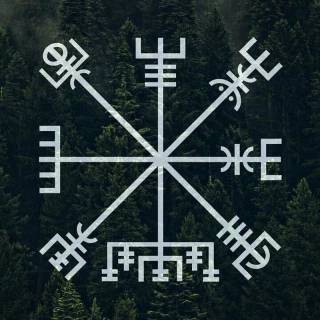 Viking symbols phone wallpaper