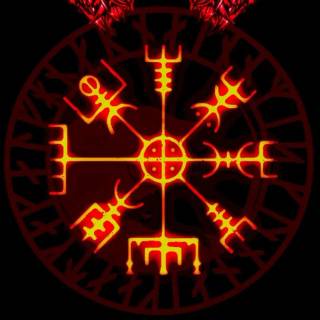 Viking symbols phone wallpaper