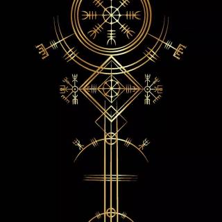 Viking symbols phone wallpaper