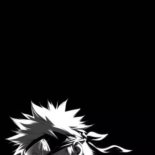 Black and white phone anime wallpaper