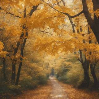 iPhone forest autumn wallpaper