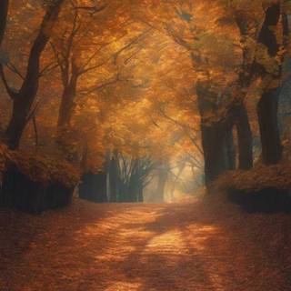 iPhone forest autumn wallpaper