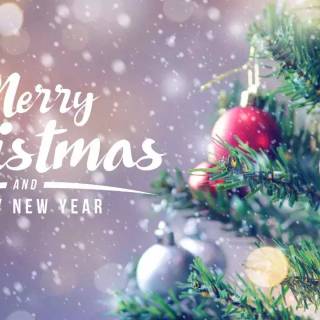 Merry Christmas & Happy New Year 2025 wallpaper
