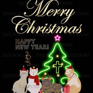 Merry Christmas & Happy New Year 2025 wallpaper