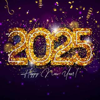 Merry Christmas & Happy New Year 2025 wallpaper