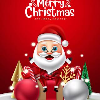 Merry Christmas & Happy New Year 2025 wallpaper