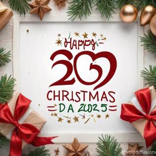 Merry Christmas & Happy New Year 2025 wallpaper