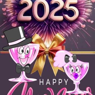 Merry Christmas & Happy New Year 2025 wallpaper