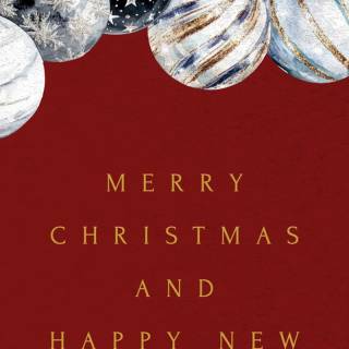 Merry Christmas & Happy New Year 2025 wallpaper