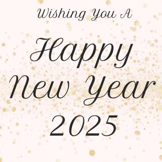 Happy New Year 2025 dark wallpaper