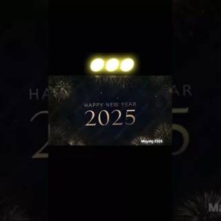 Happy New Year 2025 dark wallpaper