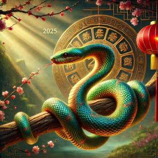 Year of The Snake 2025 wallpaper