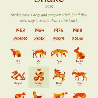 Year of The Snake 2025 wallpaper