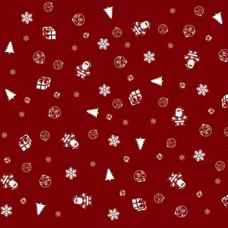 Red Christmas collage wallpaper