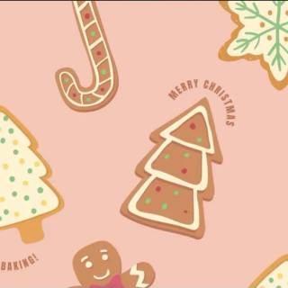 Pink Christmas Macbook wallpaper