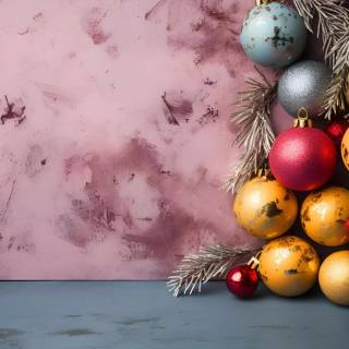 Pink Christmas Macbook wallpaper