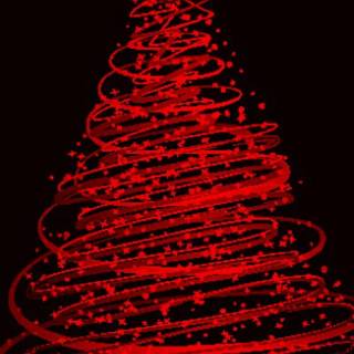 Dark Christmas tree wallpaper