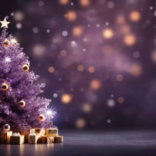 Dark Christmas tree wallpaper