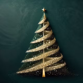 Dark Christmas tree wallpaper