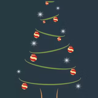 Dark Christmas tree wallpaper