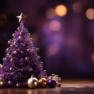 Dark Christmas tree wallpaper