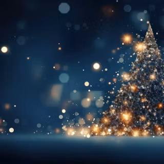 Dark Christmas tree wallpaper