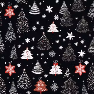 Dark Christmas tree wallpaper