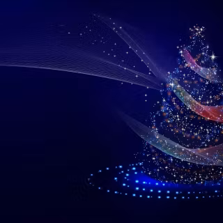 Dark Christmas tree wallpaper