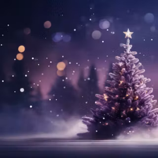 Dark Christmas tree wallpaper