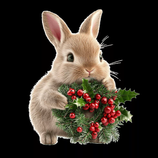 Rabbit Christmas wallpaper