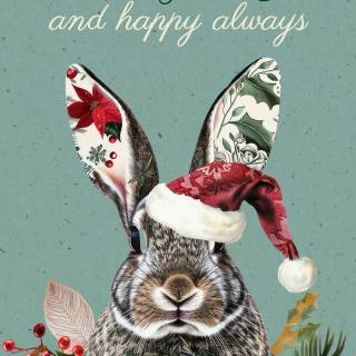 Rabbit Christmas wallpaper