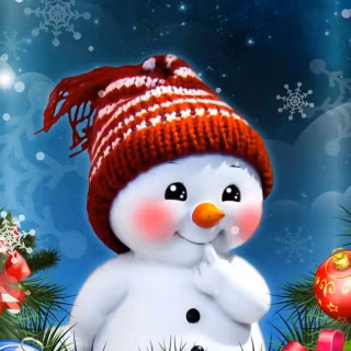 Red blue Christmas wallpaper