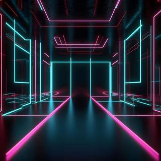 Neon lamp wallpaper