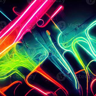 Neon lamp wallpaper