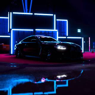 Blue cars 4k wallpaper