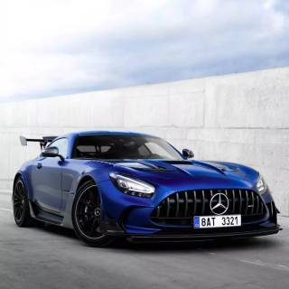 Blue Mercedes wallpaper