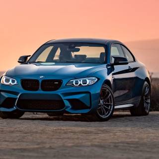 Blue BMW 4k wallpaper