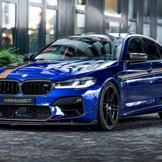 Blue BMW 4k wallpaper