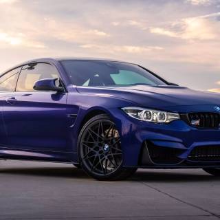 Blue BMW 4k wallpaper