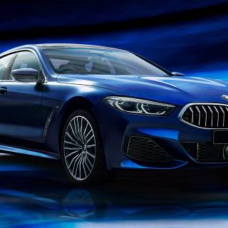 Blue BMW 4k wallpaper