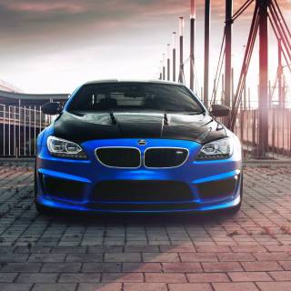 Blue BMW 4k wallpaper
