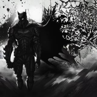 Black 4k Batman wallpaper