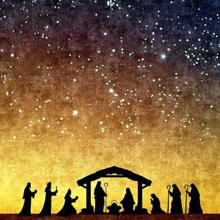 Jesus Christmas phone wallpaper