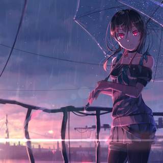Anime red desktop wallpaper