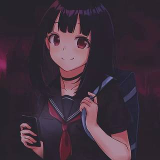 Anime girl amoled wallpaper