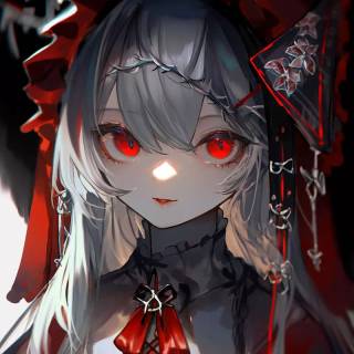 Anime girl red eyes wallpaper