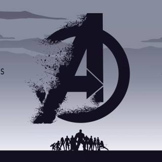Avengers minimal 4k wallpaper