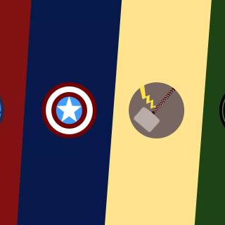 Avengers minimal 4k wallpaper